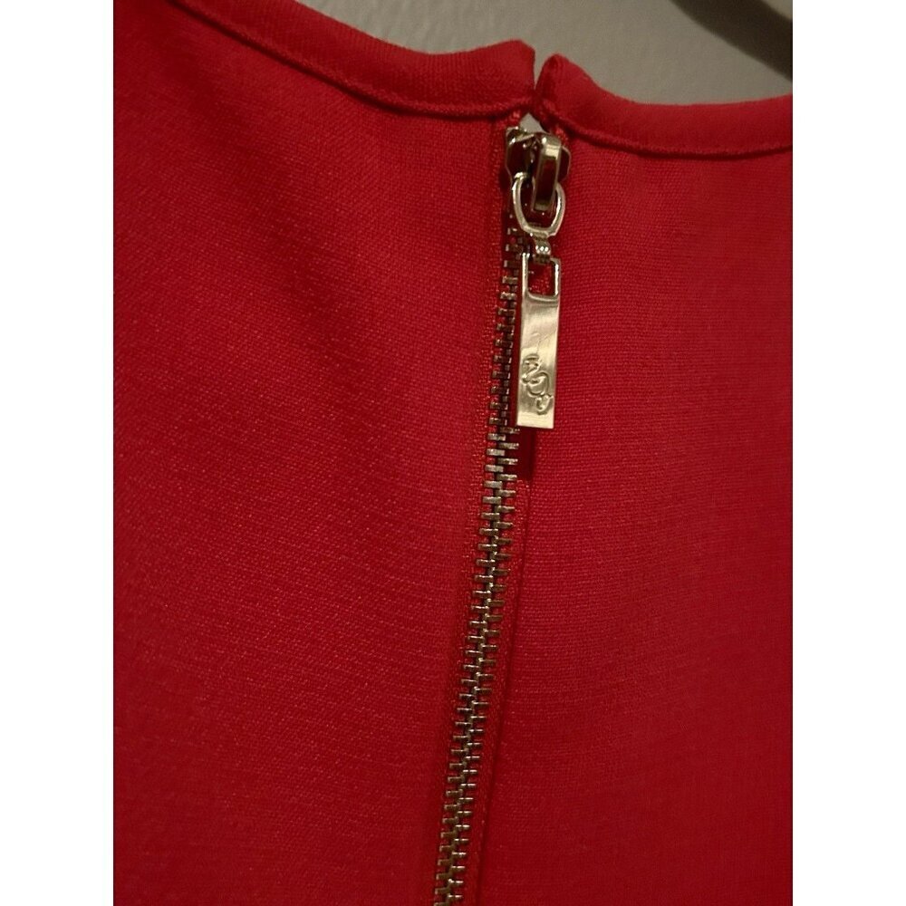Eliza J Red Short Sleeve Sheath Dress Women's 14 Work Dress Business Casual New - Picture 8 of 9